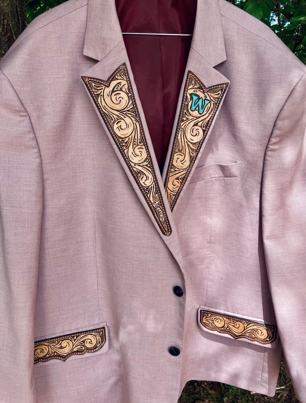 Leather Tuxedo Patches (Lapels & or Pockets) Deposit