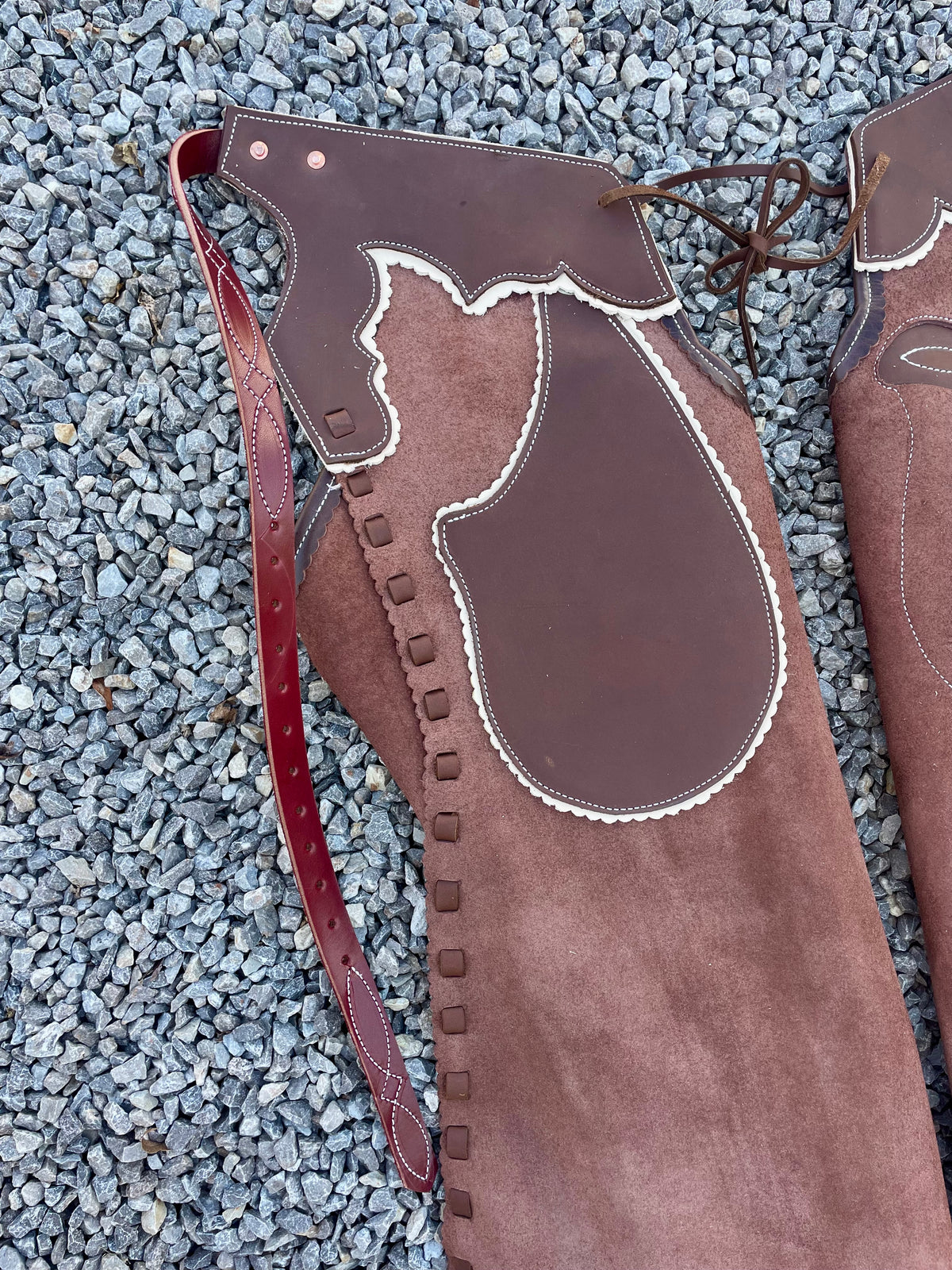 Brown Roughout Rustler Chaps