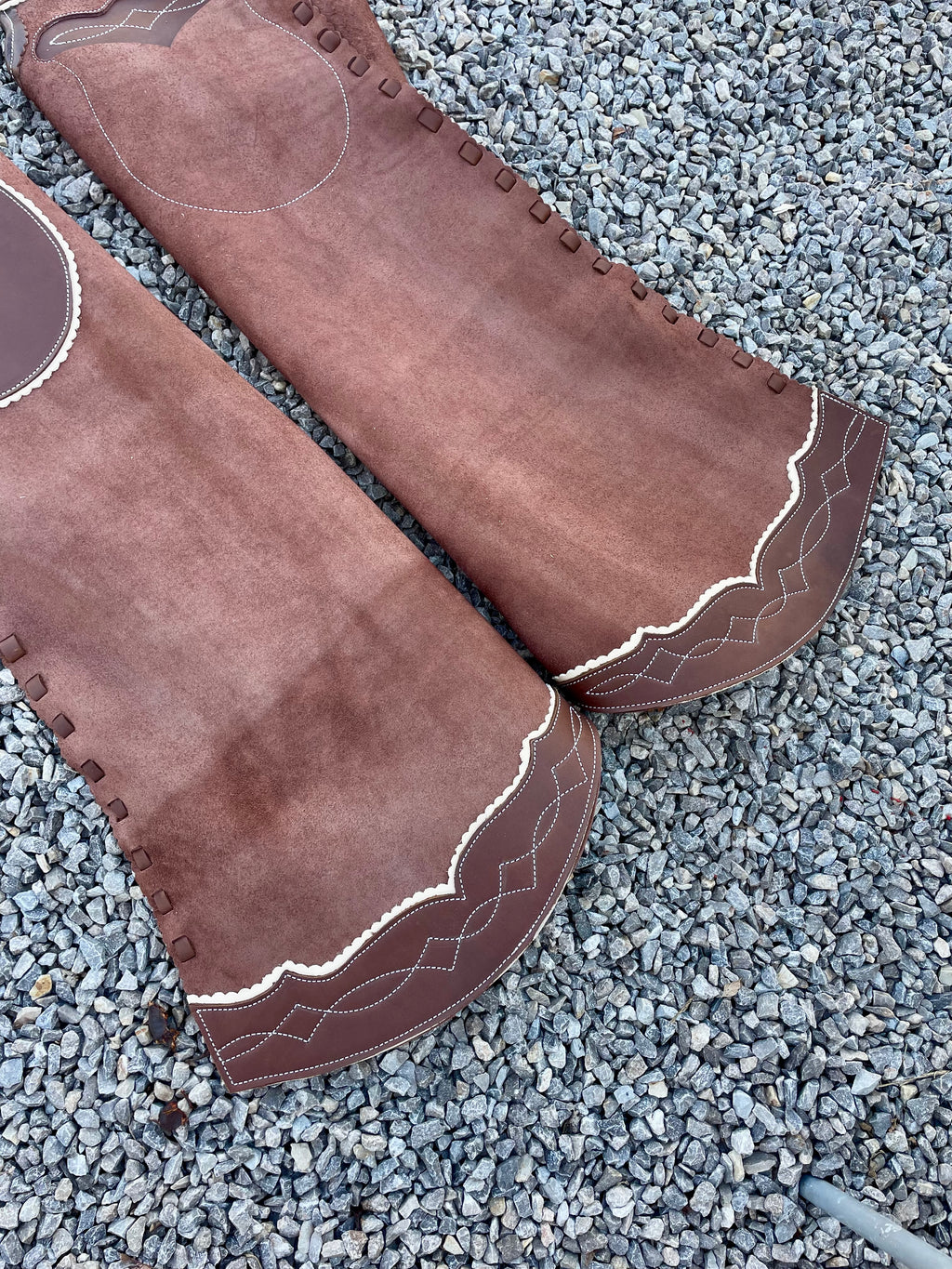 Brown Roughout Rustler Chaps