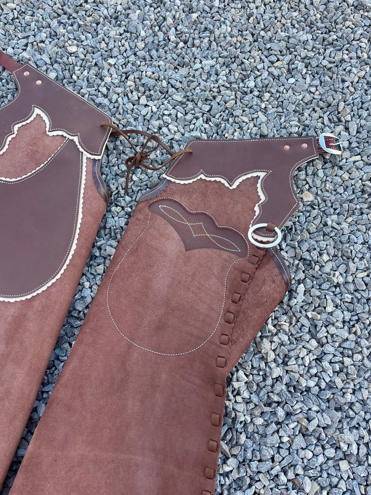 Brown Roughout Rustler Chaps