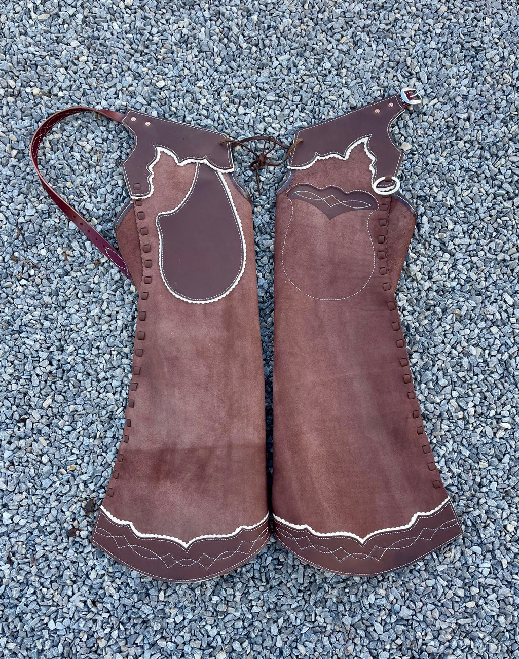 Brown Roughout Rustler Chaps